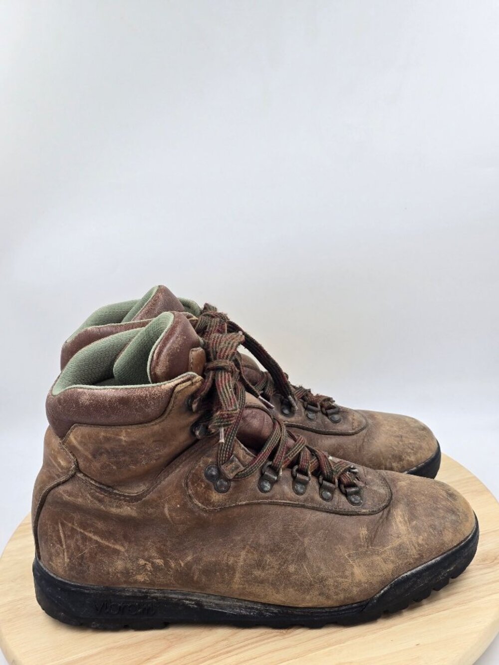 Asolo VTG AFX 520 Hiking Boot Vibram sole leather Mens sz 10.5
